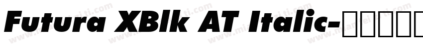 Futura XBlk AT Italic字体转换